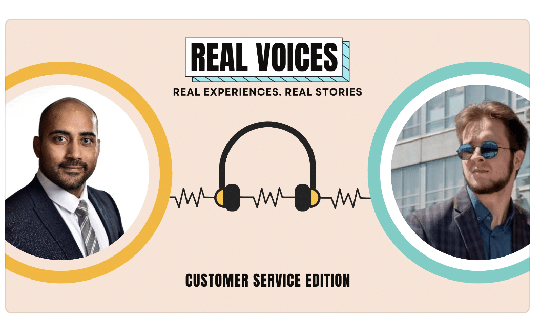Real Voices: Michael's banner